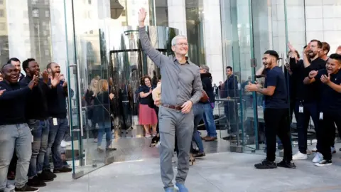 Getty Images Apple chief executive Tim Cook has moved into billionaire status.