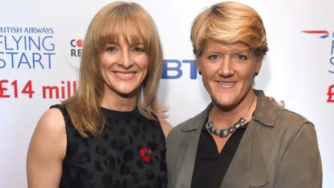 Getty Images Gabby Logan and Clare Balding