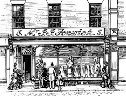 Fenwick Sketch of the first shop