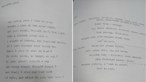 Zillessen Family Diary entries