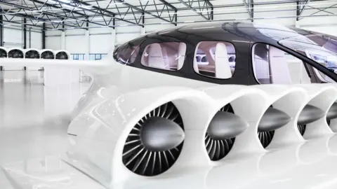 Lilium Close up of Lilium electric jet engines