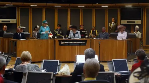 Getty Images The Queen opens the fourth session of the Welsh assembly in 2011