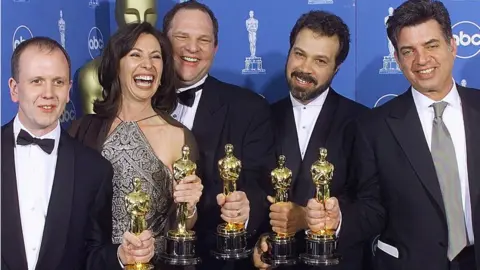 Getty Images Winner of the best picture Oscar 1999 - Shakespeare in Love (Weinstein centre)