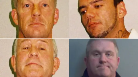 West Mercia Police  Police mugshots of Layton Davies, George Powell, Paul Wells and Simon Wicks