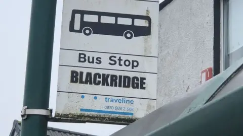 Reach plc Blackridge bus stop