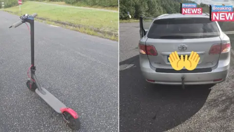 @EP_RPU_South M11 scooter and car