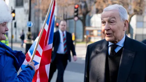 Getty Images Frank Field campaigning in 2016 for Brexit