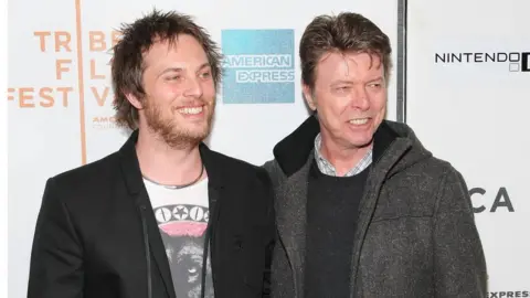 Getty Images Duncan Jones and David Bowie
