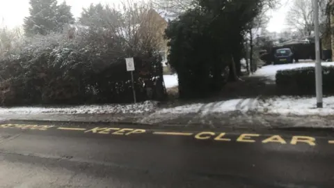 Mark Howell Road markings in Papworth Everard