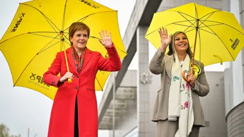 Getty Images Nicola Sturgeon and Kaukab Stewart
