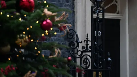 EPA Christmas tree outside number 10 Downing Street