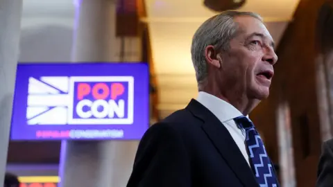 Nigel Farage attends the official launch event for the 'Popular Conservatism' movement, in