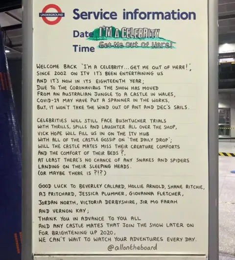 All On The Board Tube whiteboard message