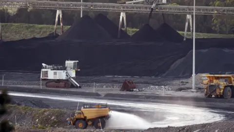 Getty Images A 2015 picture of a coal mine in the Hunter Valley region in New South Wales state