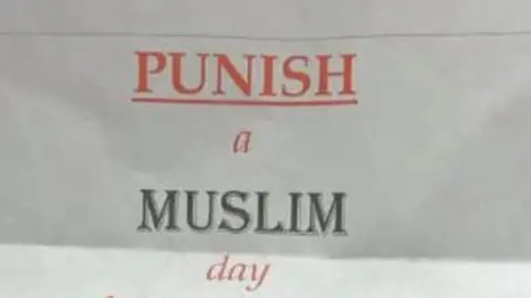 TellMamaUK Punish a Muslim Day letter