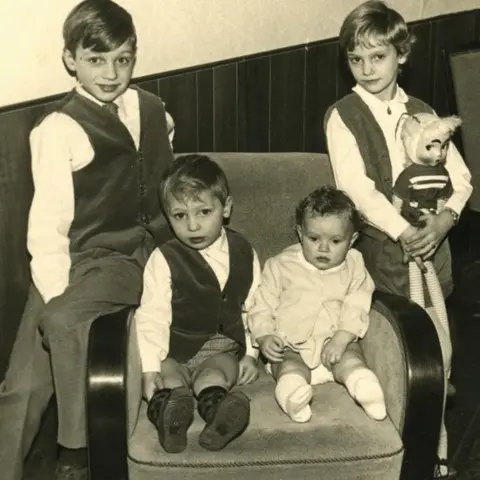 Private collection Holleeder family (L-R) Wim, Gerard, Astrid and Sonja