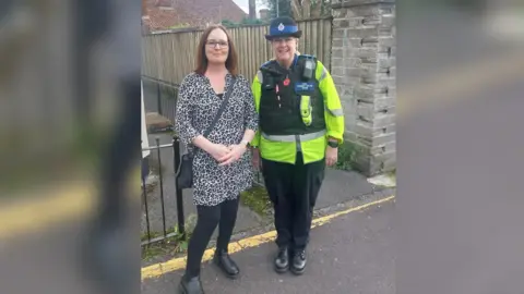 Avon & Somerset Police PCSO Mel Rowlands and member of the public Charlotte