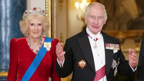 King and Queen at state banquet