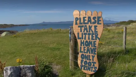 Sign at Morar