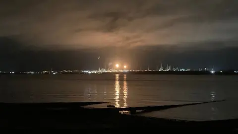 BBC Fawley Flares on Tuesday