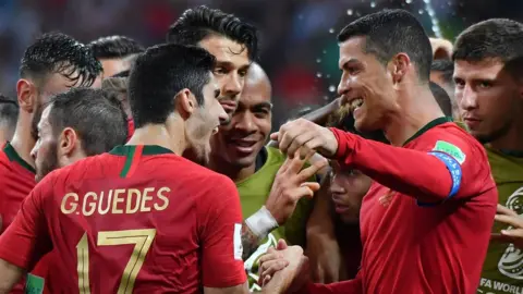 AFP/Getty ronaldo celebrates second