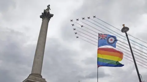 EPA Red Arrows flypast