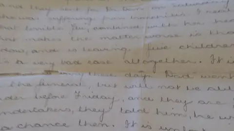 Glamorgan Archive This family letter writes of a death of a Cardiff widow, leaving five children