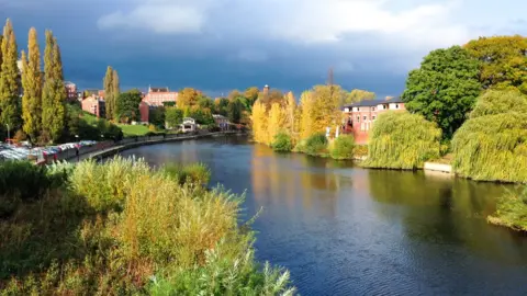 Getty Images The River Severn running through Shrewsbury