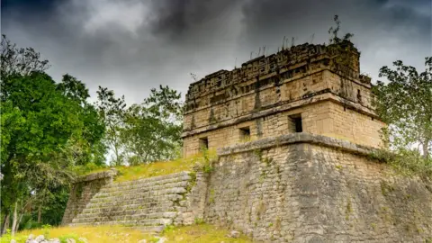 Getty Images The Casa Colorada (The red house). Chichen Itza archaeological site.