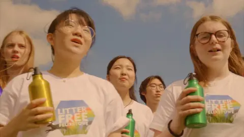 Litter-free Felixstowe Litter-free Felixstowe choir.