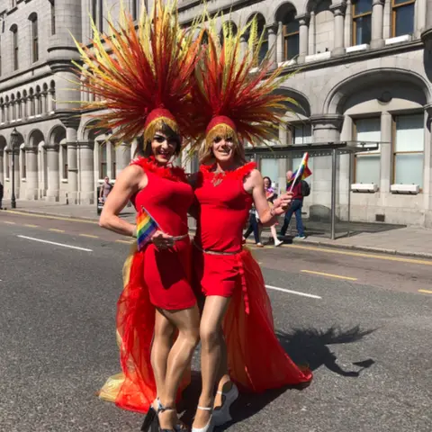 BBC Grampian Pride march