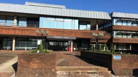 Exterior of Worcestershire County Council building