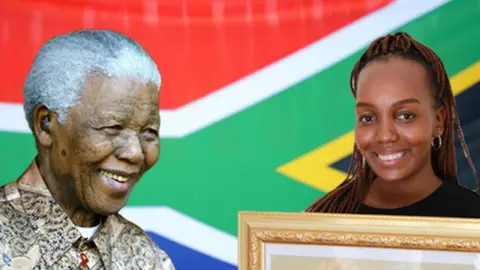 Getty Images/BBC Mandela and his great grandaughter