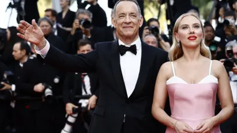 Reuters Tom Hanks and Scarlett Johansson