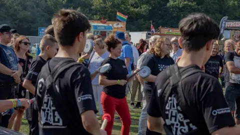 Dancefest people at the Godiva Festival