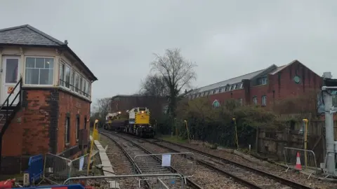 BBC The signal box at Truro