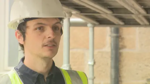 Drew Carr is an architect on the Niddrie Road project