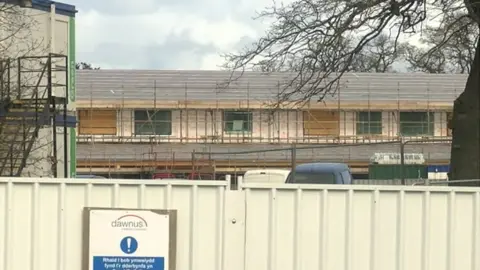 BBC Welshpool school construction site