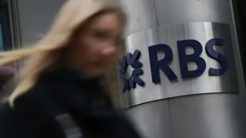 Getty Images Woman outside RBS