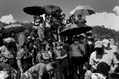 James Rodriguez Friends and family members of Baltazar Gomez Toma bury his remains in Cotzal's main cemetery nearly 40 years after his disappearance. Cotzal, Quiche, Guatemala. February 11, 2021.