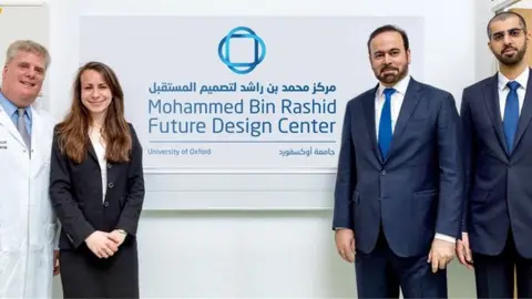 Government of Dubai Media Office Photo of the fake opening of the 'Mohammed bin Rashid Center for Future Research'
