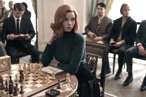 Netflix Anya Taylor-Joy played Beth Harmon in the Queen's Gambit