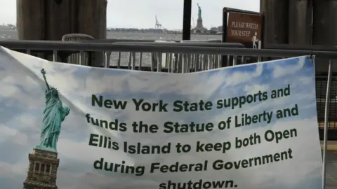 Getty Images State funds kept the Statue of Liberty open during the shutdown.