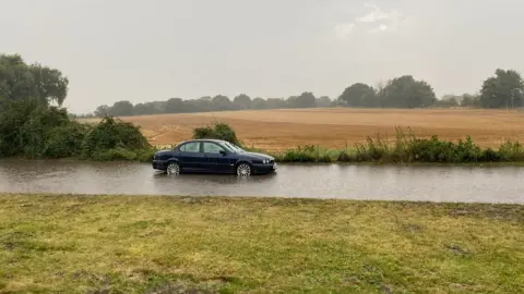 Holly Jones-Warren Flooding in Long Melford, Suffolk