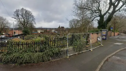 Google Damaged section of wall