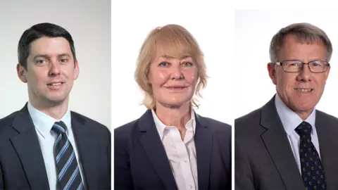 Suffolk County Council Chris Chambers, Rachel Hood, James Reeder