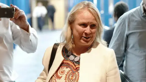 Aaron Chown/PA Wire Felicity Buchan MP arrives for the Conservative Party annual conference at the International Convention Centre in Birmingham