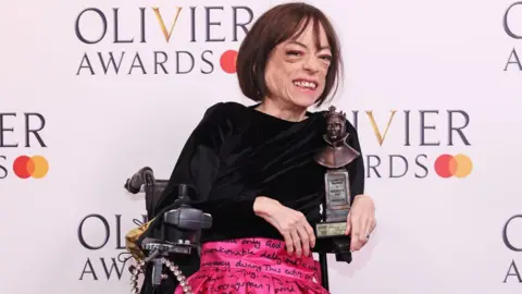 Getty Images Liz Carr at the Olivier Awards