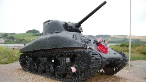 Slapton Sands Sherman tank