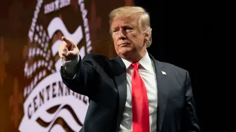 White House An image of US President Donald Trump